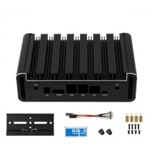 For Jetson Orin NX Aluminum Alloy Passive Cooling Case Fanless Metal Enclosure USB Type-C AI Computer