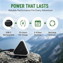 Mosquito Repeller, Rechargeable Ultrasonic Insect Repeller, Ideal for Hiking, Camping, Fishing, and Everyday Outdoor Use