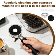 Espresso Backflush Cleaning Disc, with Single-Cup Water Filter Basket & 16 Cleaning Tablets for Sage Machines