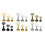 483Pcs Leather Rivets Double Cap Rivet Kit 3 Size with 3 Tools for DIY  Repairs and Decoration 2