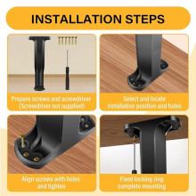 8 PCS Adjustable Height Bed Frame Support Legs - 7.8-14.6inch Bed Slats Support Leg with Screws, Furniture Legs for Bed