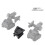 Tactical Helmet NVG Dovetail Bridge Adapter Bracket for GPNVG18/PVS18/PVS31 3