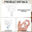2pcs Vertical Blinds Replacement Parts, Vertical Blind Wand Control Replacement White Plastic Repair Accessories 1