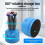 360 Rotating Multi-Functional Maintenance Tool Storage Rack with Magnet and Multi-Hole Slots 5