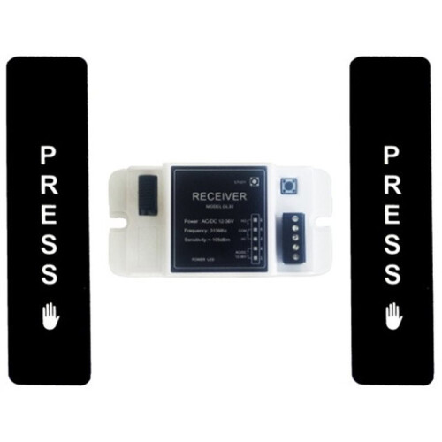 315MHz Wireless Battery Power Push Exit Button  Touch  for Automatic Sliding Door Gate Opener