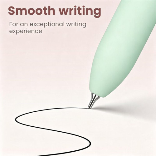 12 Pcs 0.5mm Ink Pens, Quick Dry Medium Point Smooth Writing Pens, Retractable Cute Pens for Journaling Note Taking 2