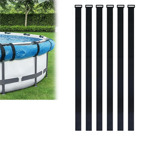 Adjustable Solar Pool Cover Strap Windproof Storage Holder for Framed Above Ground Swimming Pool Solar Blanket Accessory 2