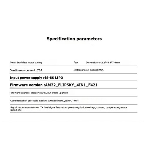 4 in 1 8S70A AM32 ESC 70A 4S-8S Brushless Flight Controller Electronic Speed Control 1