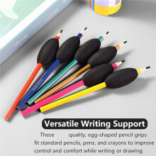 Ensemble de 6 Aides à L'Écriture pour Adultes, Manchons de Stylo en Mousse en Forme D'Œuf, Manchons de Stylo pour Écrire ou Dessiner, Ambidextre