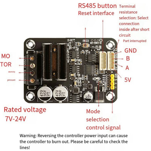 DC7-24V RS485 Serial Bus Servo Motor Driver Modbus Multi-Mode Support Motor Driver 2