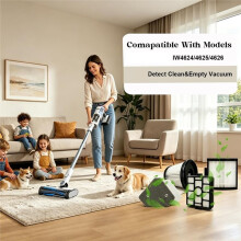 Sostituzione del Filtro Compatibile per IW4624, IW4625, IW4626 Detect Pro Auto-Empty System Vacuum, Riutilizzabile, Plastica