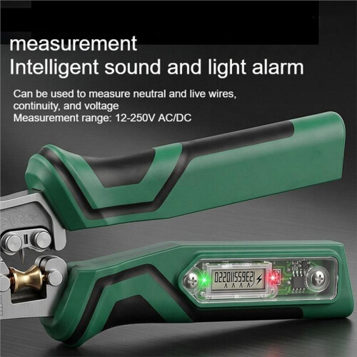 BAOLIAN Wire Stripper with Electrical Test Pen Foldable Cable Cutter Crimper Tool Electrical Folding Pliers Cutting Wire Tools 2
