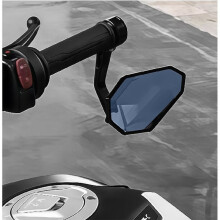 Motorcycle Handlebar End Rearview Mirror Side Mirror 360 Adjustable for MT-07 MT-09 CB650R