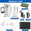 Car Headlight Restoration Kit, Auto Headlight Lens Polish Repair Kit Atomizing Cup Headlight Renovation Tool EU Plug 8