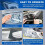 Car Headlight Restoration Kit, Auto Headlight Lens Polish Repair Kit Atomizing Cup Headlight Renovation Tool EU Plug 5