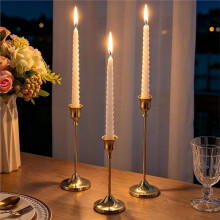 12 Pcs Gold Candlestick Holders, Vintage Metal Candle Holders Taper Candle Stands,for Wedding Tables Centerpieces Decor