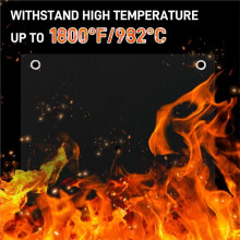6mm 12" X 12" Vlamdichte Lasdeken Mat - 2 Pack Warmteschild voor Loodgieters en Soldeerwerk, Soldeer Loodgieters HVAC Loodgieter