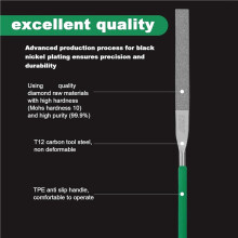 20-Piece Diamond File Set, Precision Needle File Set, Diamond Coated Files for Filing Metal, Ceramic, Stone, Jewelry C