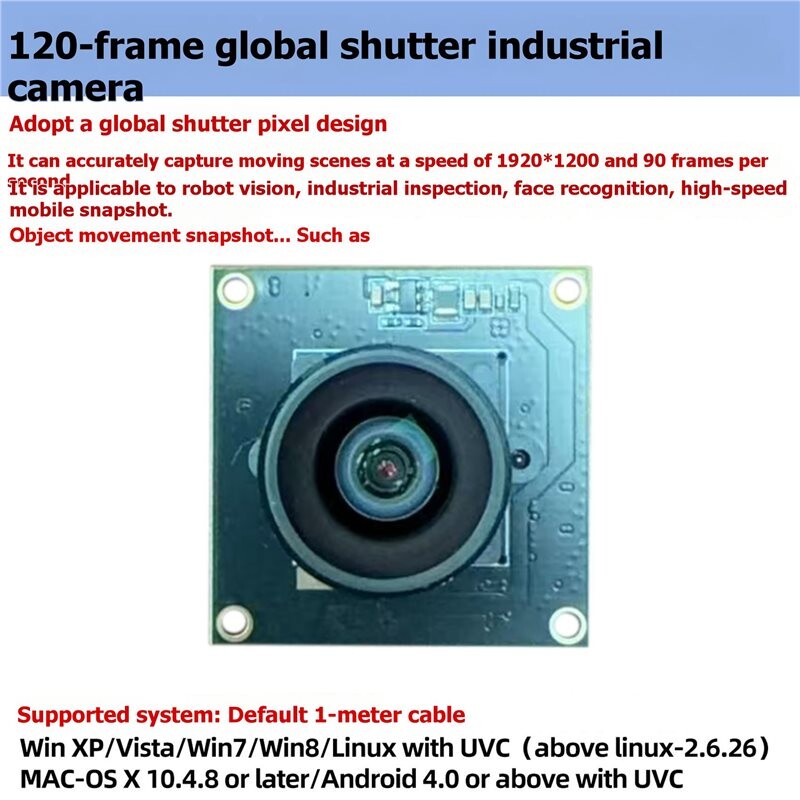 2MP AR0234 USB Camera Module Global Shutter Industrial Camera Module ...
