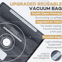 Filament Storage Bags Kit with Electric Vacuum Pump, 60 Pcs Light-Proof Vacuum Sealed Bags for 3D Filament with 15 Clips