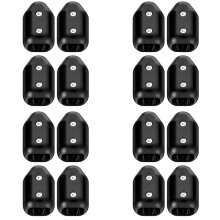 16 Pcs Reusable Rope Clamps, 1/2 Inch Plastic Chain Connector, Suitable for 9-10 mm Nylon or Braided Ropes