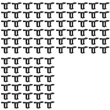90PCS Photovoltaic Panel Drainage Buckle PV Plate Solar Panel Water Drain Clip for Solar Panel Draining 33mm Black