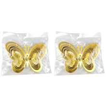 2X Fjärilsvindsnurror Hängande Ornament Fågelavskräckande Vindfångare Roterande Vindspel Hem Trädgård Utomhusdekoration G