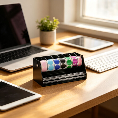 Support distributeur d'étiquettes en acrylique, support de-C 1