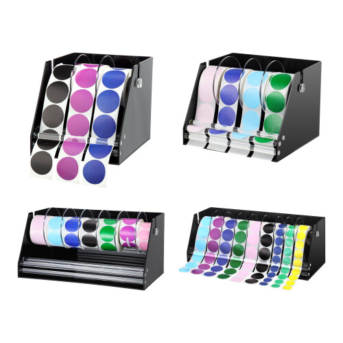 Support distributeur d'étiquettes en acrylique, support de-C 2