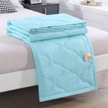 (Sky Blue, 100x150cm) Blanket For Cool Summer Skin Friendly Washed Cotton Heat Quilt Ac Dissipating