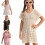 Meisjes open mesh cover-up lichte strandlaag,-8T Wit 2