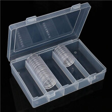 500pcs 30 mm Coin Capsules Ps Round Coin Holder Case and 6 Sizes (19/20/22.25/25/27/30mm) Protect Gasket