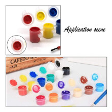 120 Strips 720 Pots 5Ml 6 Cups Empty Paint Pot Pod Strips Paint Strips Arts and Crafts Plastic Storage Containers