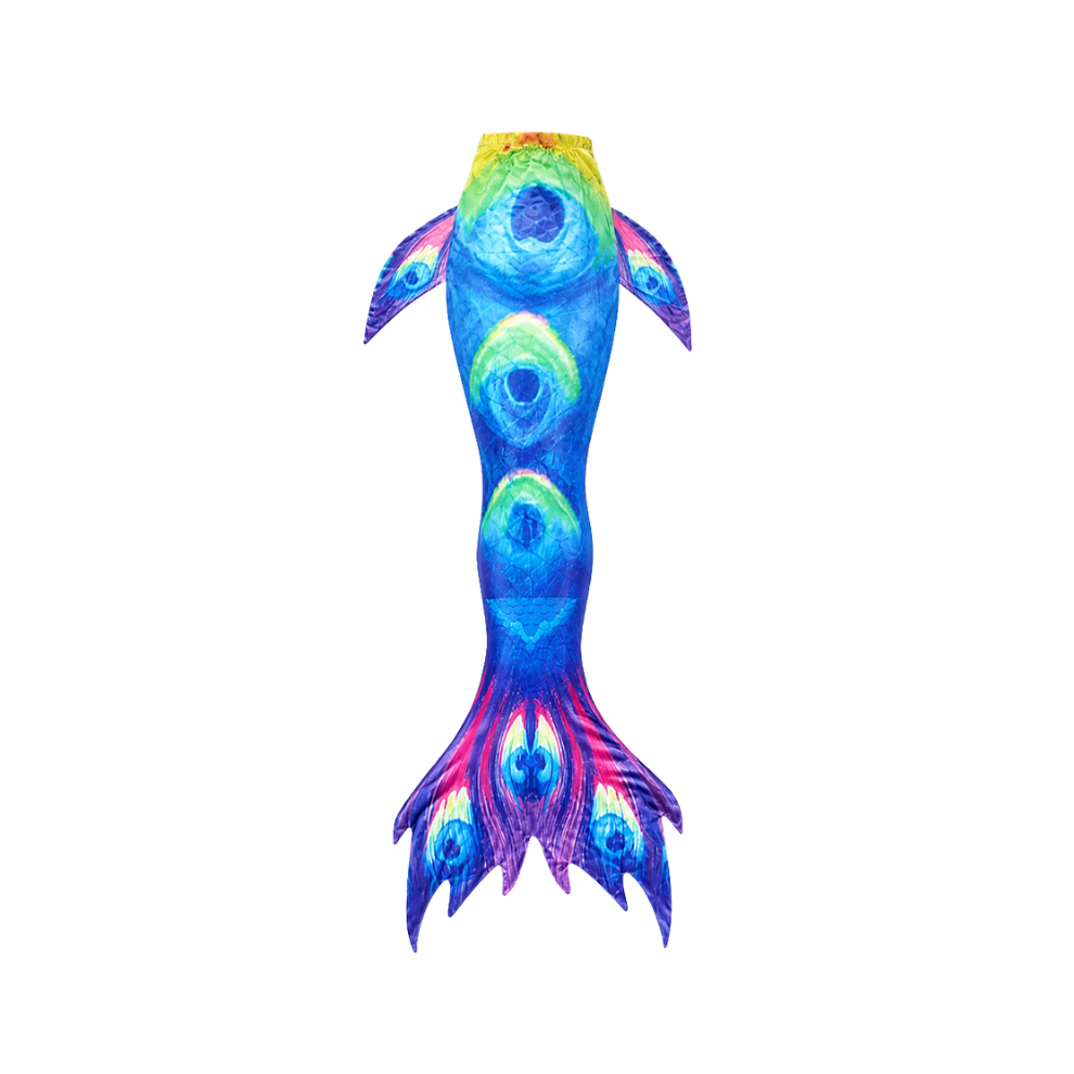 Photos - Fancy Dress (A, 130) Beauty Fish Tail Cosplay Swimsuit Beach Swimmer Mermaid Costume  Halloween Costume(Excluding Fins)