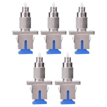 5X FC-SC Single Mode Coupler Hybrid Converter Fiber Optic Adapter for FC Male to SC Female