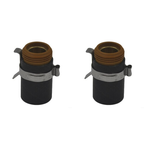 2X 220953 Ohmic Retaining Cap for PMX 45XP, 65, 85, 105 Plasma Cutting Torch - Black Polymer