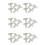 30 Pcs Angle Plate Corner Brace Flat T Shape Repair Bracket 40mm X 40mm 1