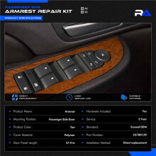 25780139 Right Passenger Side Armrest Repair Kit for Chevy Silverado Sierra Door Panel Release Handle Above Armrest