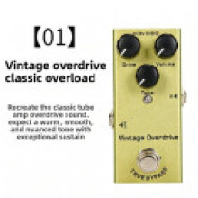 (Vintage Overdrive)Guitar Effects Unit With Metal Construction For Overload Reverb And Reverb Use