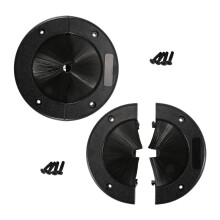 4 Pack 6Inch Round Brush Grommet Raised Floor Airflow Management for Home Data Center Wall Floor Cable Management