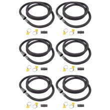 6X Automatische Trommelwasmachine Afvoerpijp Afvoerslangfittingen, 3 Meter