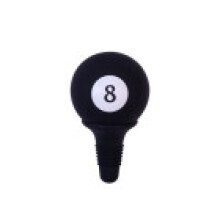 (Black Eight Wine Stopper)Silicone Cowboy Hat Wine Seal With Patented Design For Gift And Home Accessories Bar