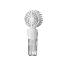 2 in 1 Handheld Spray Misting Fan, USB C Rechargeable Battery Operated Fan (White)