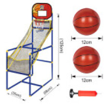(Red)Support de basketball pour enfants style arcade extérieur avec filet cerceau boules pompe jouets