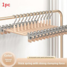 (Apricot)Cintres de pantalon antidérapants avec clips cintres de jupe gain de place pour placard cintres de pantalon en métal revêtement