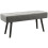 Velvet Upholstered Bench, Bed Bench, 100x36x45cm, Grey 1
