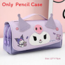 (Kuromi) Stationery Character Organizer Made Of Oxford Fabric And Pu For Kids Teens And