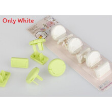 (White) Shock Electric Prevention Socket Safety Covers Effectively Block Jacks To Avoid Children Contact Accidental