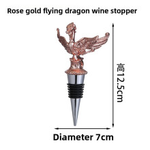 (Dragon Rose Gold)Animal Bottle Stopper Black Seals Cork For Wine Preservation And Use Home