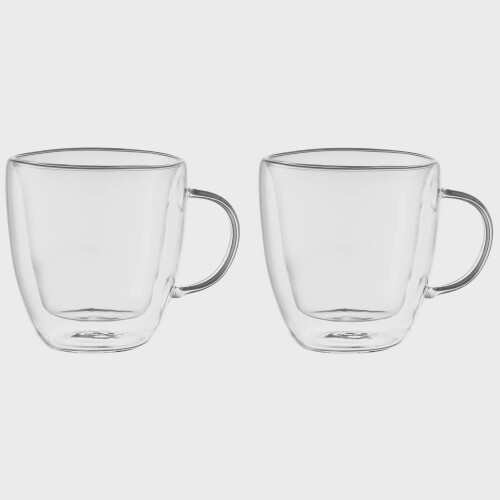 Doppelwandige Glaskaffeetassen, 25 cl, 2er-Set 1